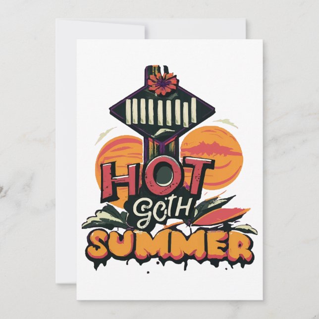Het goth sommar chic  inbjudningar (Framsida)