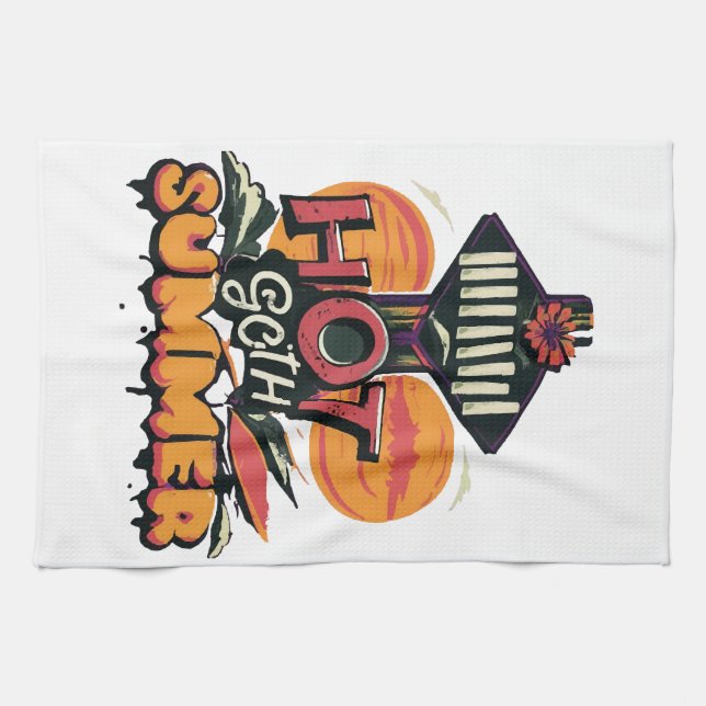 Het goth sommar chic  kökshandduk (Horisontell)