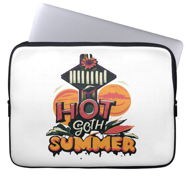 Het goth sommar chic  laptop fodral (Framsidan)