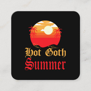 het goth sommar  fyrkantigt visitkort