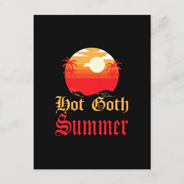 het goth sommar  helg vykort (Framsida)