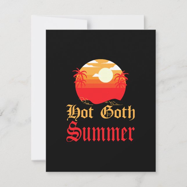 het goth sommar  julkort (Framsida)