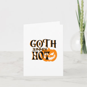 Het Goth Sommar-Skräck Leende Pumpa Inbjudan