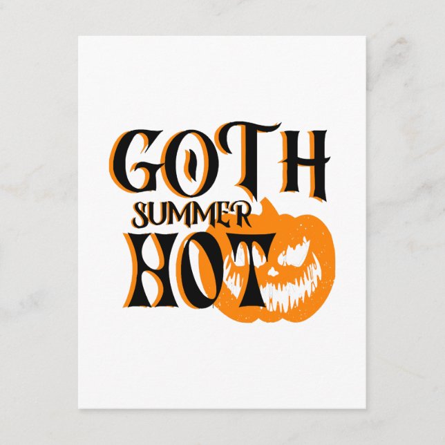 Het Goth sommar-skräck Leende Pumpa Tilläggskort (Framsida)