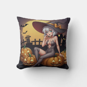 Het Häxa i Halloween Pumpafältet Kudde