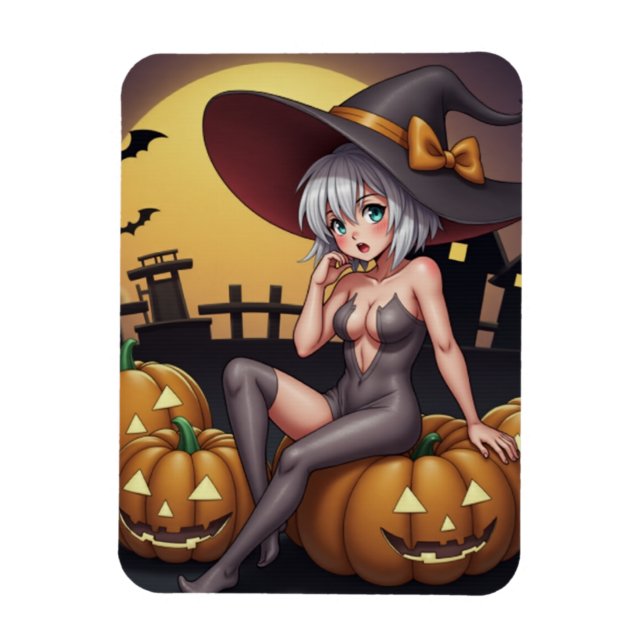 Het Häxa i Halloween Pumpafältet Magnet (Vertikal)