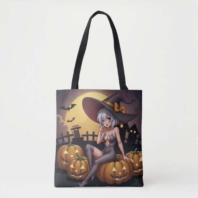Het Häxa i Halloween Pumpafältet Tygkasse (Framsida)