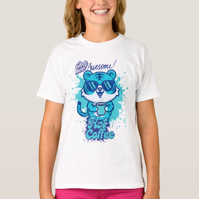 Het kaffe Trendande design T Shirt (Framsida)