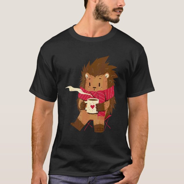 Het Kakao Igel Camping Besättning Landsvägsresa T Shirt (Framsida)
