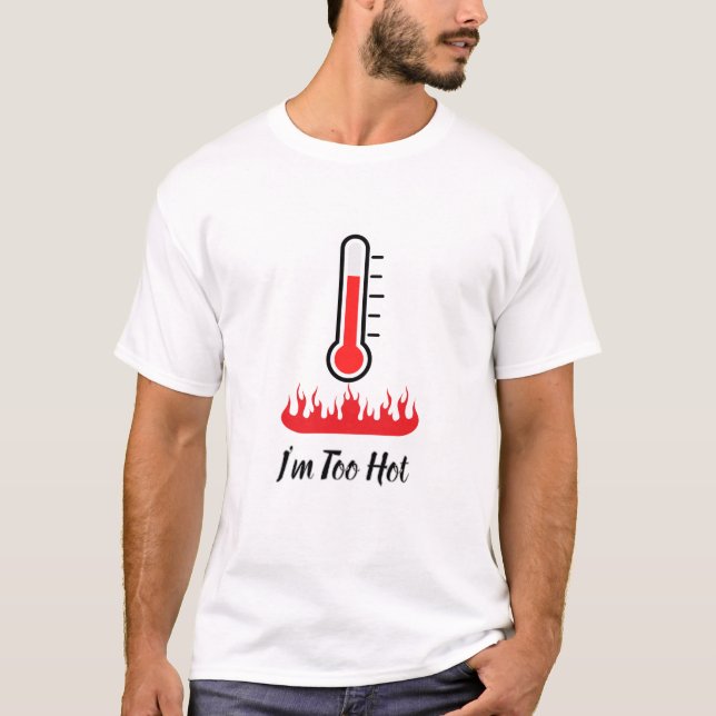 Het & Kryddstark Brandtermometer T-Shirt (Framsida)
