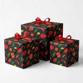 Het & Kryddstark Chilipeppar Inslagspapper Presentpapper