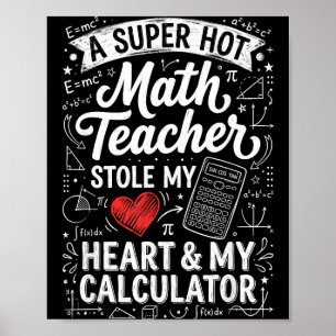 Het Math Lärare Stjäl Min Räknare Svarta Tavlan Va Poster