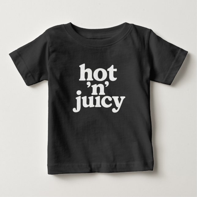 Het och saftig baby bodysuit t shirt (Framsida)