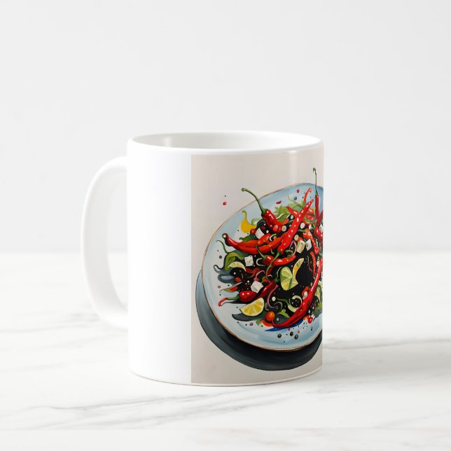 Het pepper sallad  kaffemugg (Framsida vänster)
