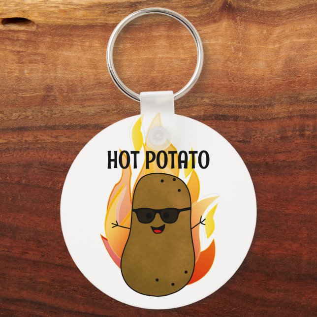 Het Potatis Personlig Nyckelring (Baksida)