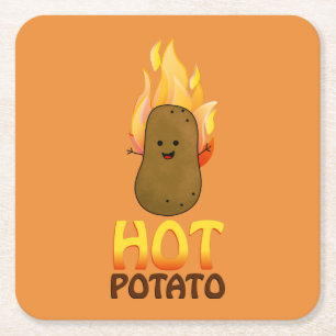 Het Potatis Underlägg Papper Kvadrat