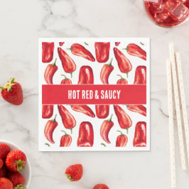 Het Röd & Kryddig Chilipepparsköldning Pappersservett