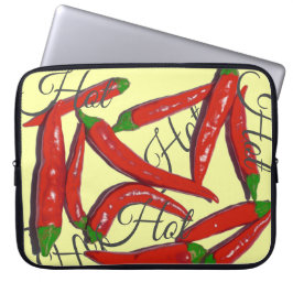 Het rödt chilipepparfodral för bärbar dator laptop fodral
