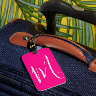 het rosa - chic monogram bagagebricka