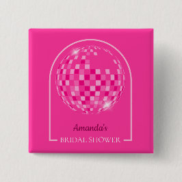 Het rosa disco-boogie bröllopsdusch knapp