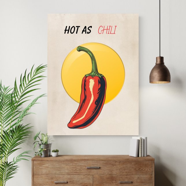 Het som Chili Retro Kök Rolig  Poster (Skapare uppladdad)