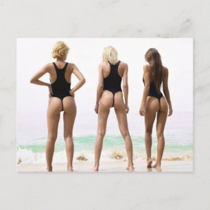 HET! Sommarflickor Bikini fotobrev Vykort