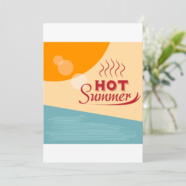 Het Sommer Vintage Retro Vibbar Inbjudningar (Skapare uppladdad)