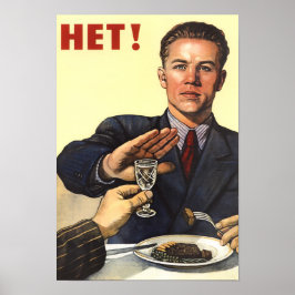 HET - Sovjetantialkoholpropaganda - 1954 Poster