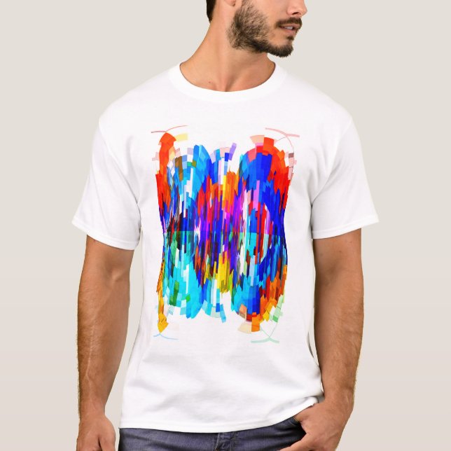 Het stadsleven trendy mode t shirt (Framsida)