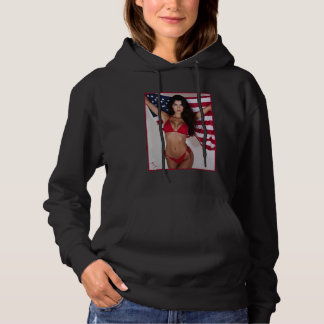Het Tjej på T-shirt för Män - Amerikansk Flagga &