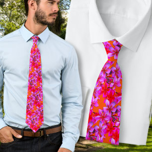 Het Tropskt Brudgum Frangipani Bröllop Slips