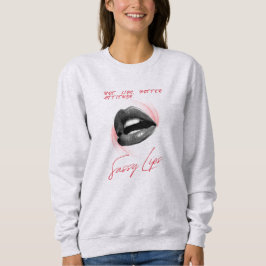 heta läppar hetare attityd t shirt