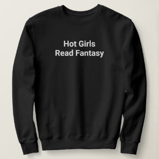 Heta tjejer läser fantasy-sweatshirt t shirt