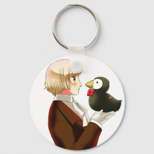 Hetalia island & Herr Puffin Keychain Nyckelring