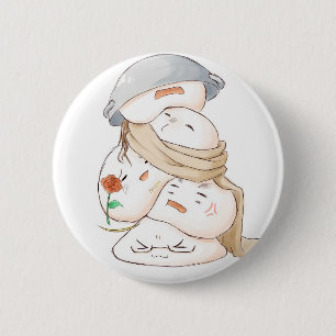 Hetalia Mochi klämmer fast Knapp