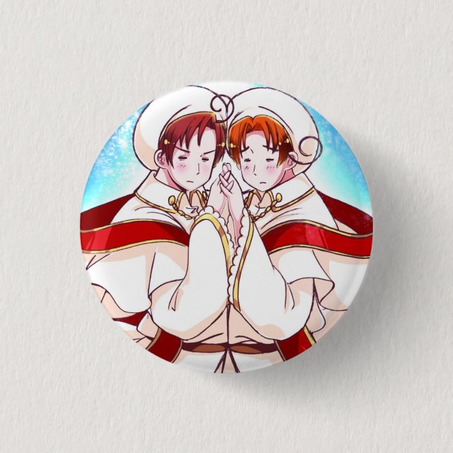 Hetalia North & South Italien Button Knapp (Framsida)