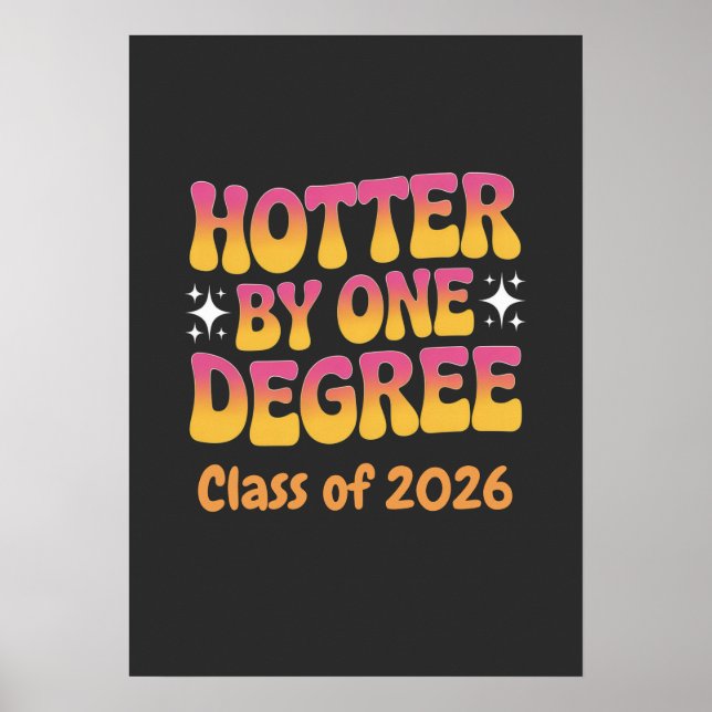 Hetare med en grad Examen 2026  Poster (Framsidan)