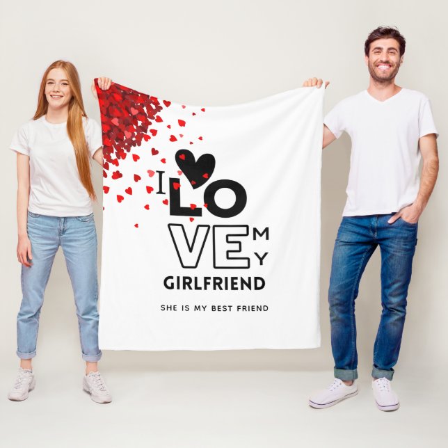 HETASTE Flickvän Alert! Jag älskar min GF Award TE Fleecefilt (På plats)