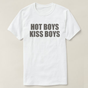 Hetaste killar kysser killar HBTQ+-pryddnadsplag T Shirt