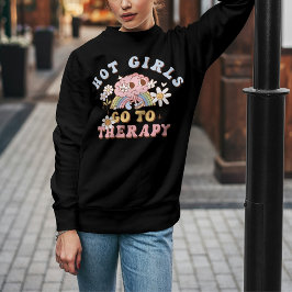 Hetaste Tjejer Går i Terapi Mental Hälsa T Shirt
