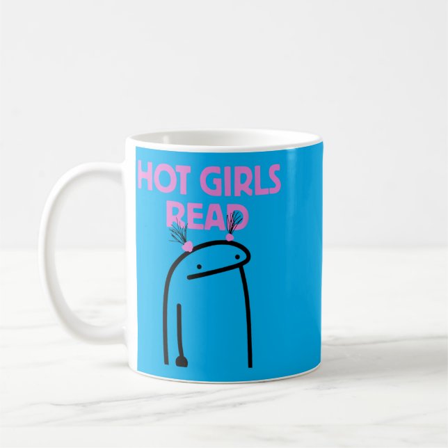 Hetaste tjejer läser kaffemugg (Vänster)