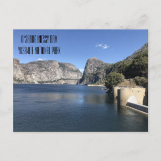Hetch Hetchy's O'Shaughnessy Dam in Yosemite Vykort