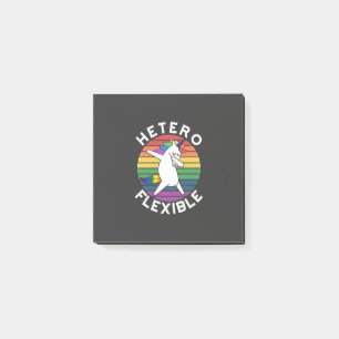 Hetero Flexible HGBT Lesbisk Gay bisexual Trans Post-it Block