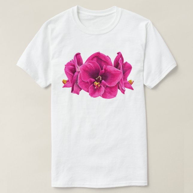 Hetero Magenta Blomma - T-shirt (Design framsida)