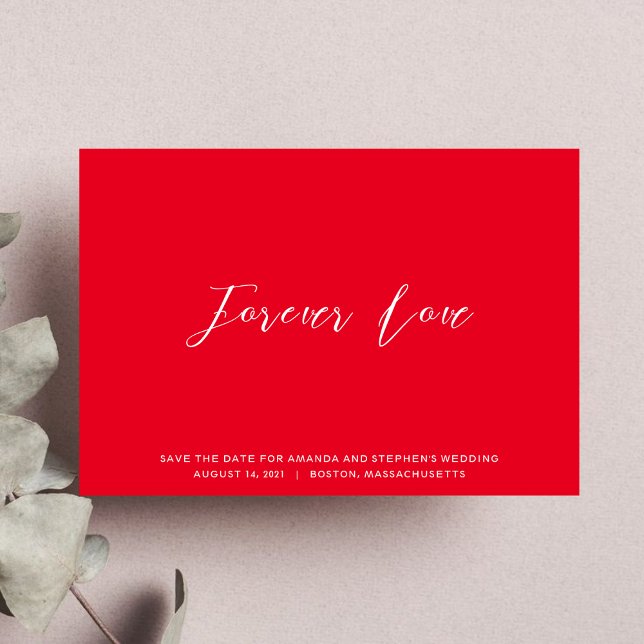 Hetero Rosa Elegant Typografi Bröllop Spara Datumet (Skapare uppladdad)