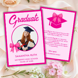 Hetero Rosa Gingham Slöja Foto Examen Meddelande