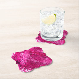 Hetero rosa glitter underlägg papper