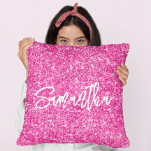 Hetero Rosa Glitter Vit Borste Skrift