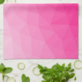 Hetero rosa Gradient Geometriskt nätmönster Kökshandduk