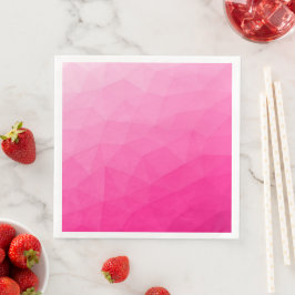 Hetero rosa gradient geometriskt nätmönster pappersservett